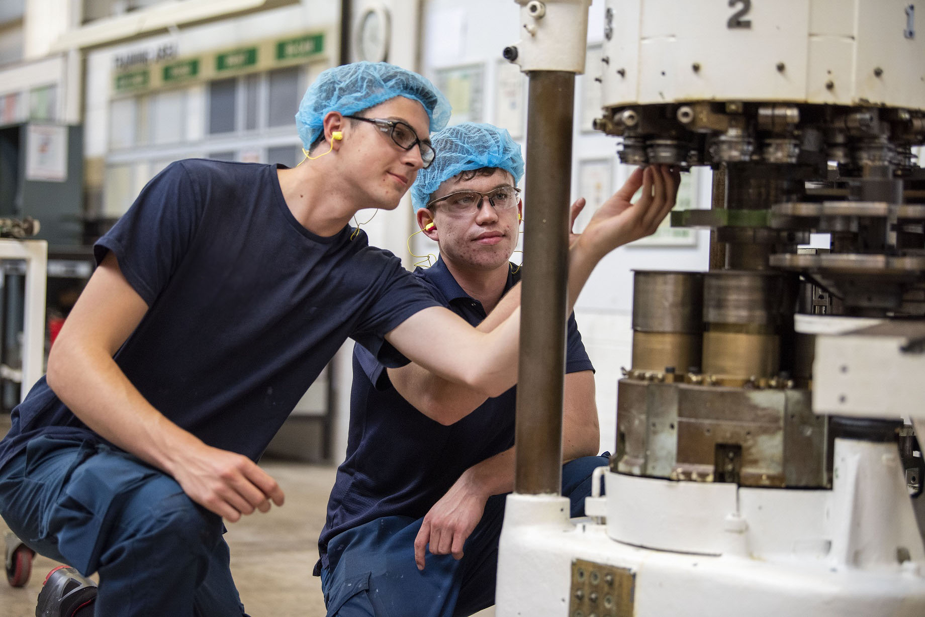 two engineers at work
