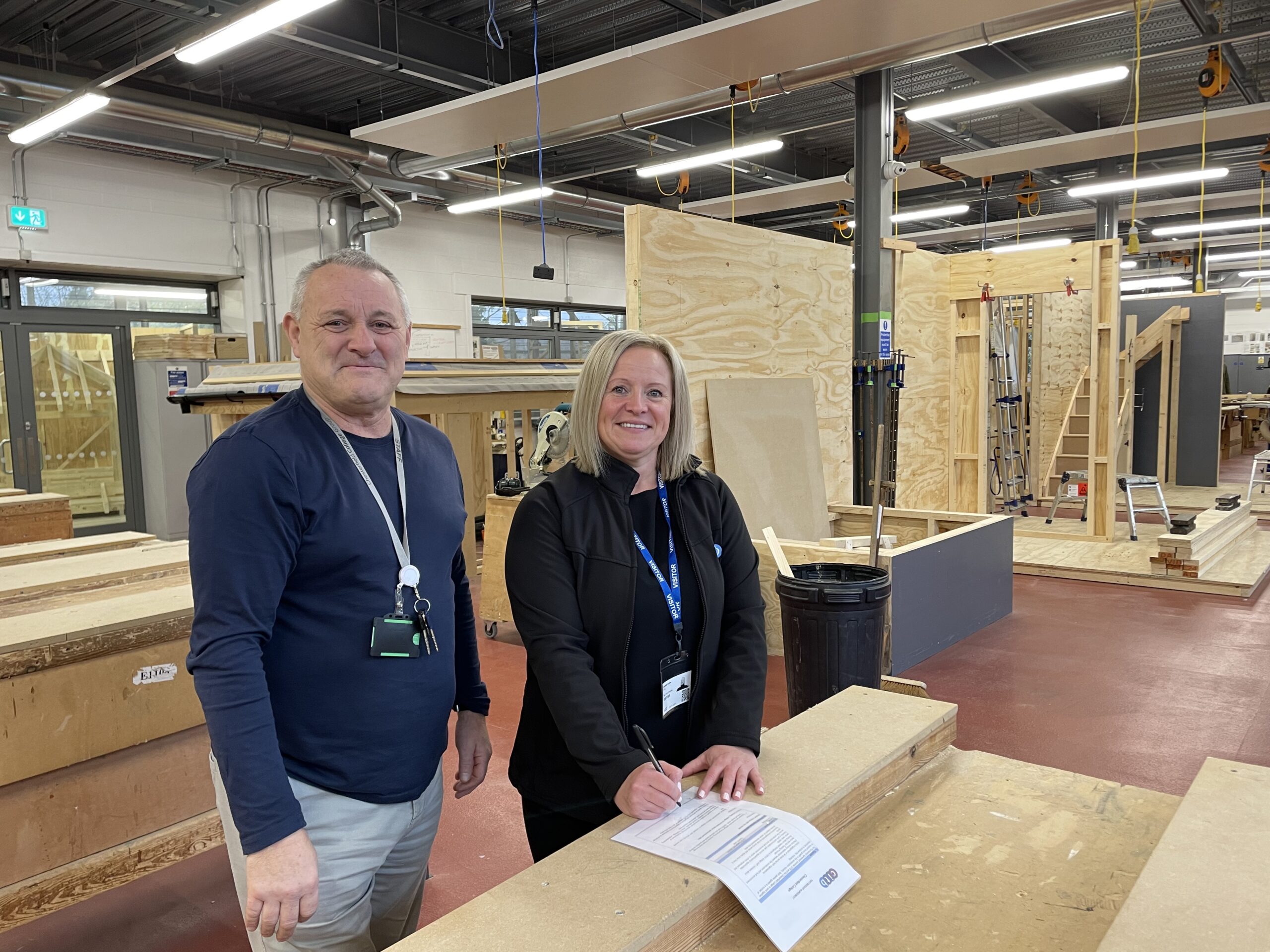 Terry Bricles, Curriculum Operations Manager and Davina Lowe from CITB