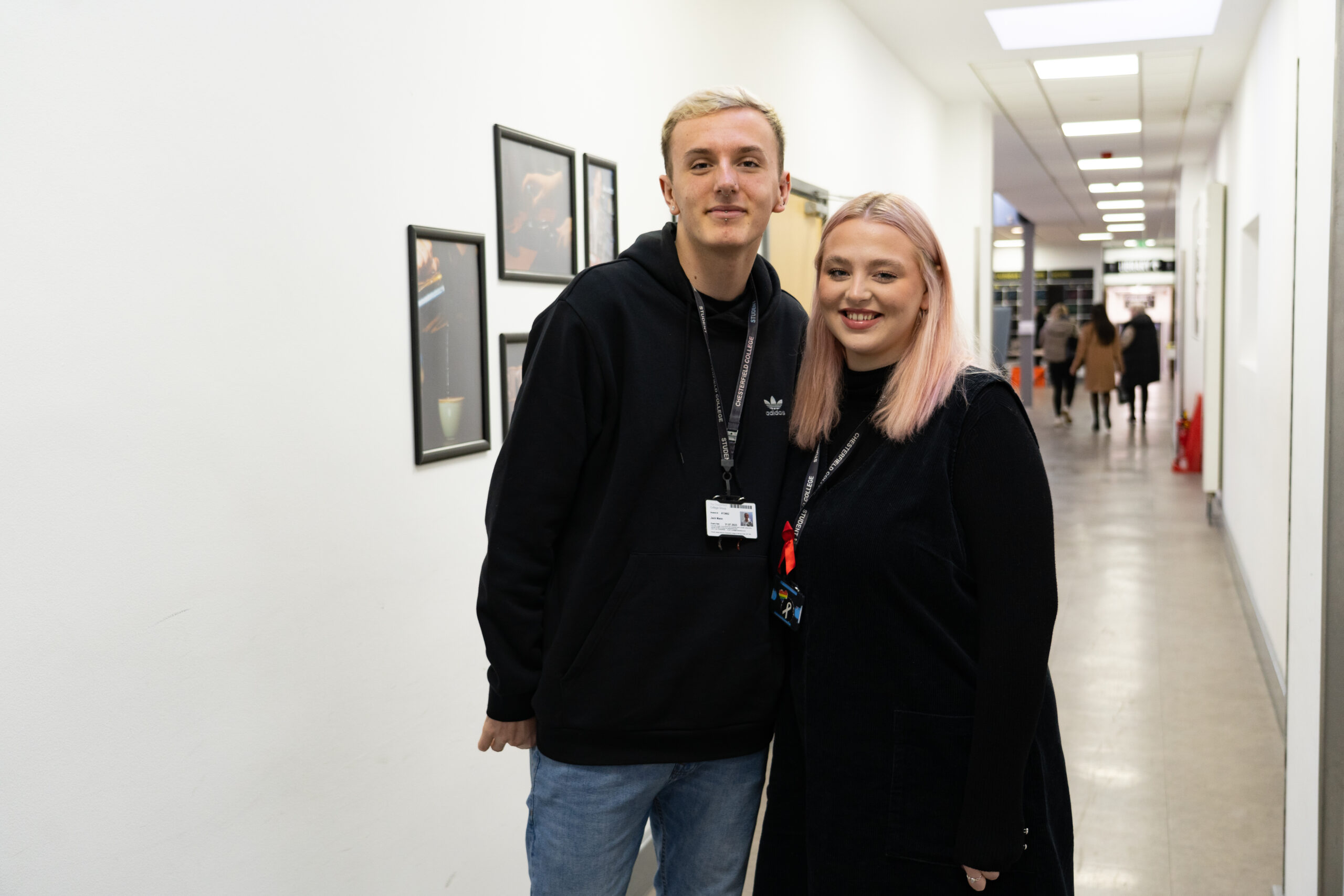 Nieve and Jack - health and social care students