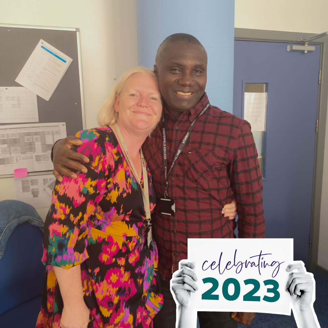 GCSE English tutor and student 