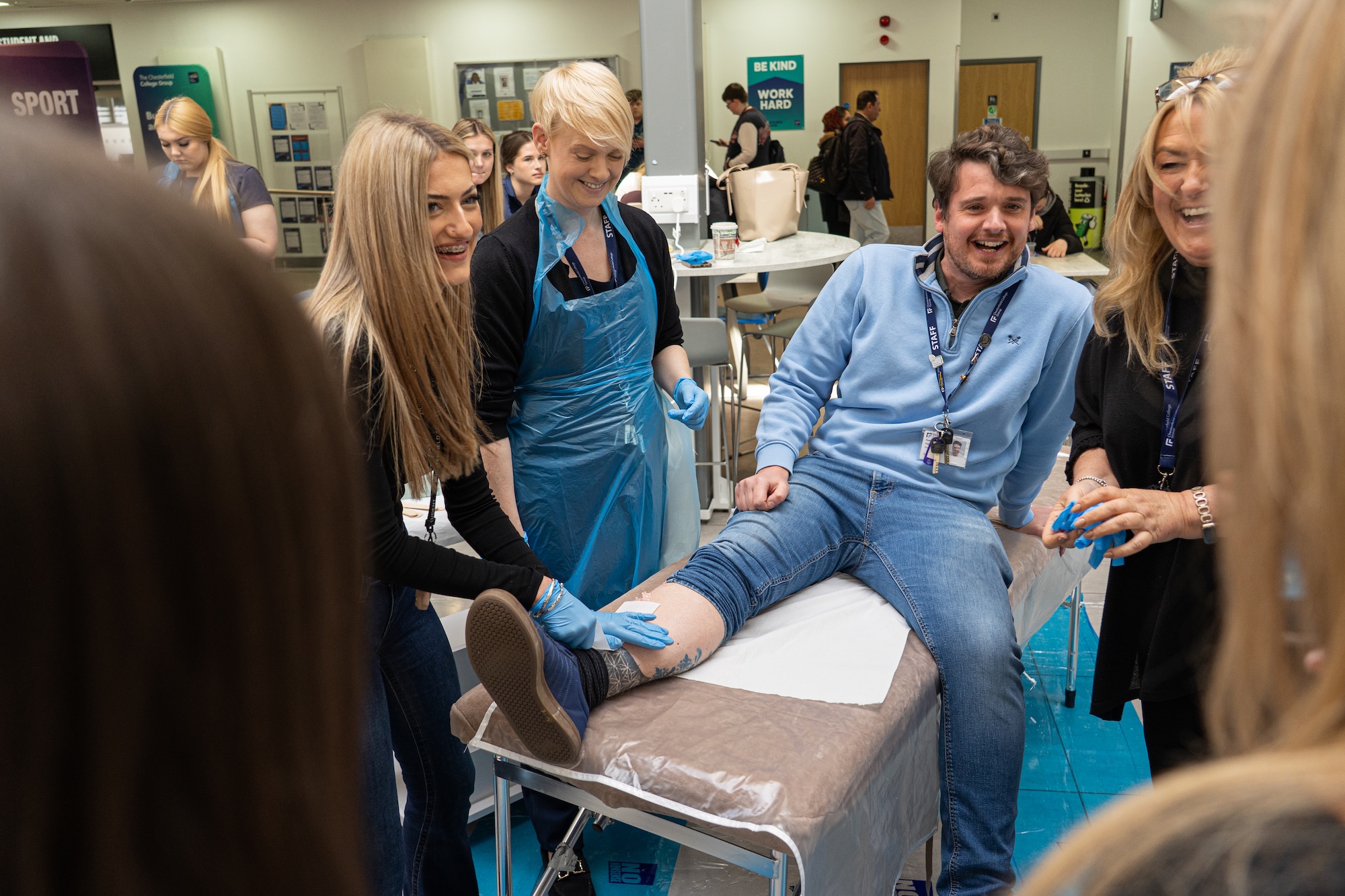 Students raise over £1000 in April for Weston Park - Chesterfield College